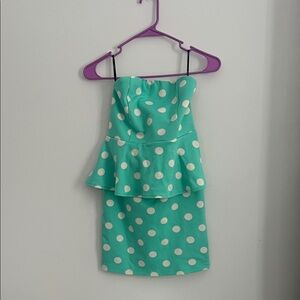 Forever 21 Mint Green Polka Dot Dress